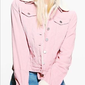 Boohoo pink Sherpa jacket